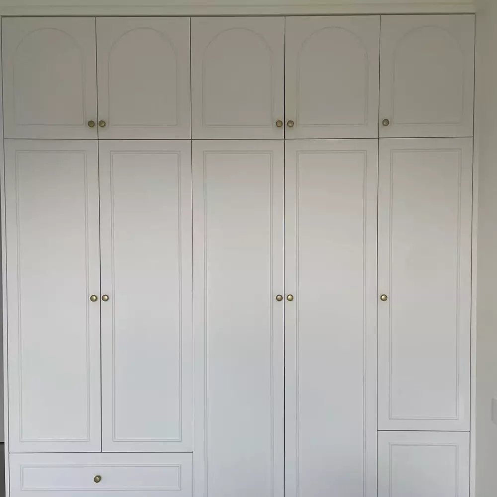 Solid wood French cream style wardrobe