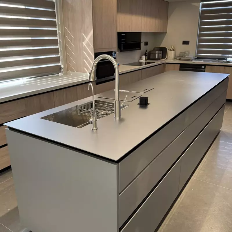 304 stainless steel sandblasted solid countertop