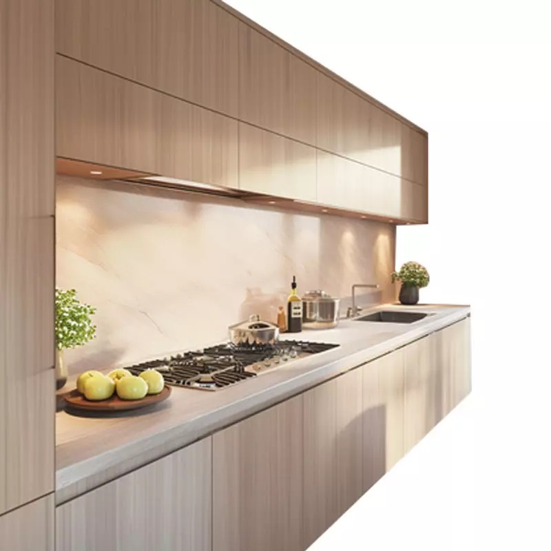 European style wood grain quartz stone table
