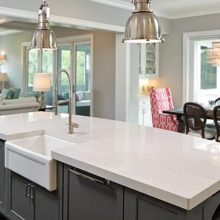 Kitchen countertops quartz top grade artificial stone