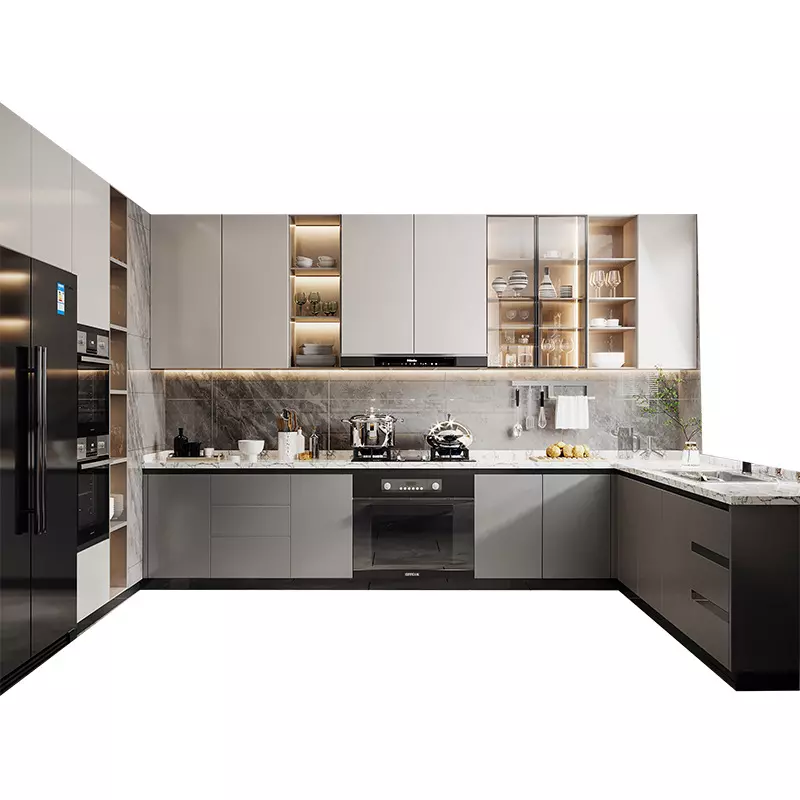 Overall household 304 stainless steel corner cabinet