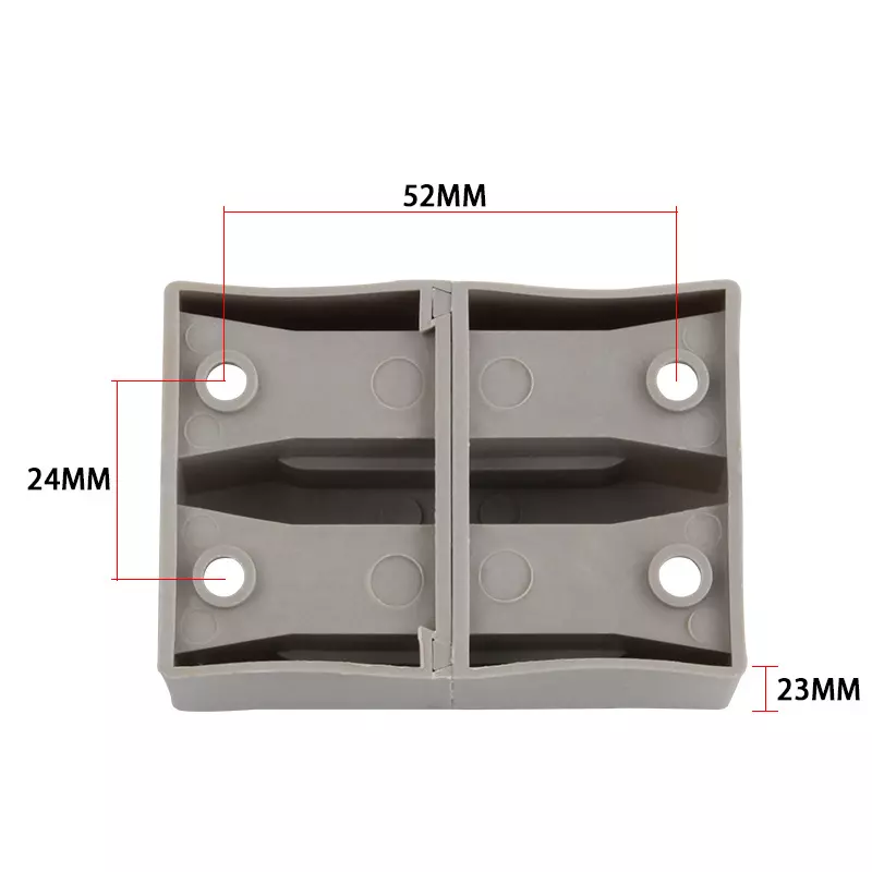 Double groove glass sliding door positioner