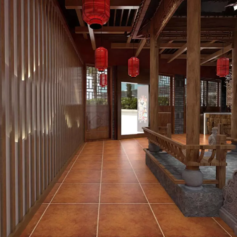 Outdoor anti-slip and anti-freeze floor tiles
